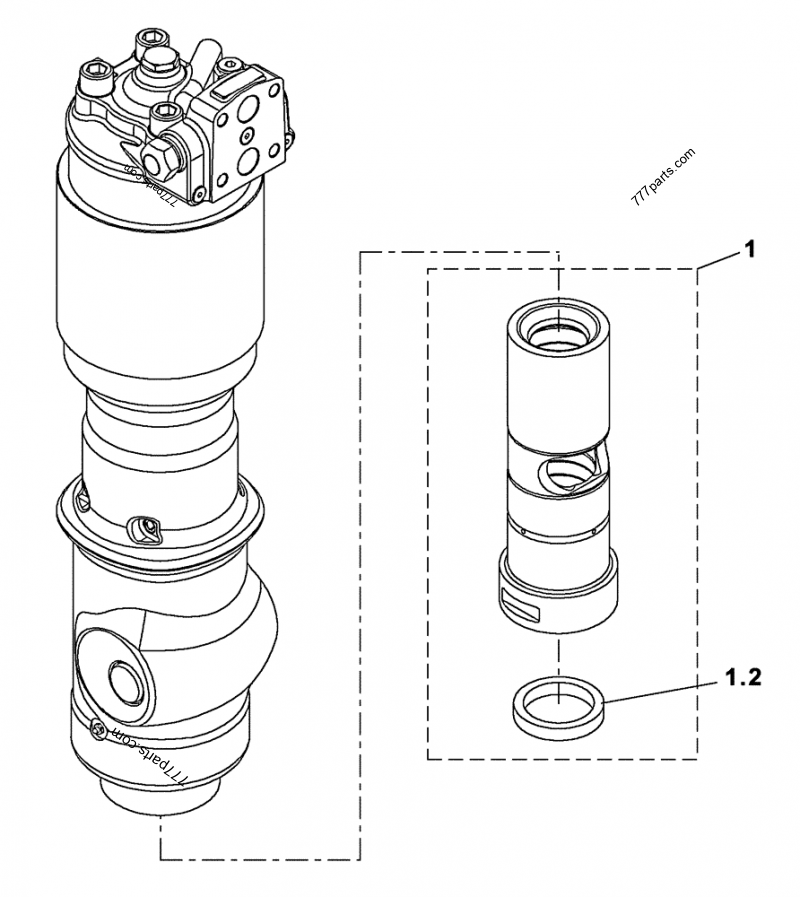 Part diagram MECHANISM - HYDRAULIC HAMMER CB90S - CE ATTACHMENTS Case CB90 (HYDRAULIC HAMMER (2/09-)) | 777parts.com