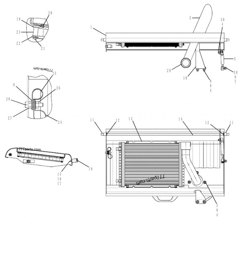 Part diagram HOOD - AIR CONDITIONING  (ASN 413505) - COMPACT TRACK LOADERS Case 420CT (COMPACT TRACK LOADER - SERIES 3, ASN N7M455401 (1/08-3/11)) | 777parts.com
