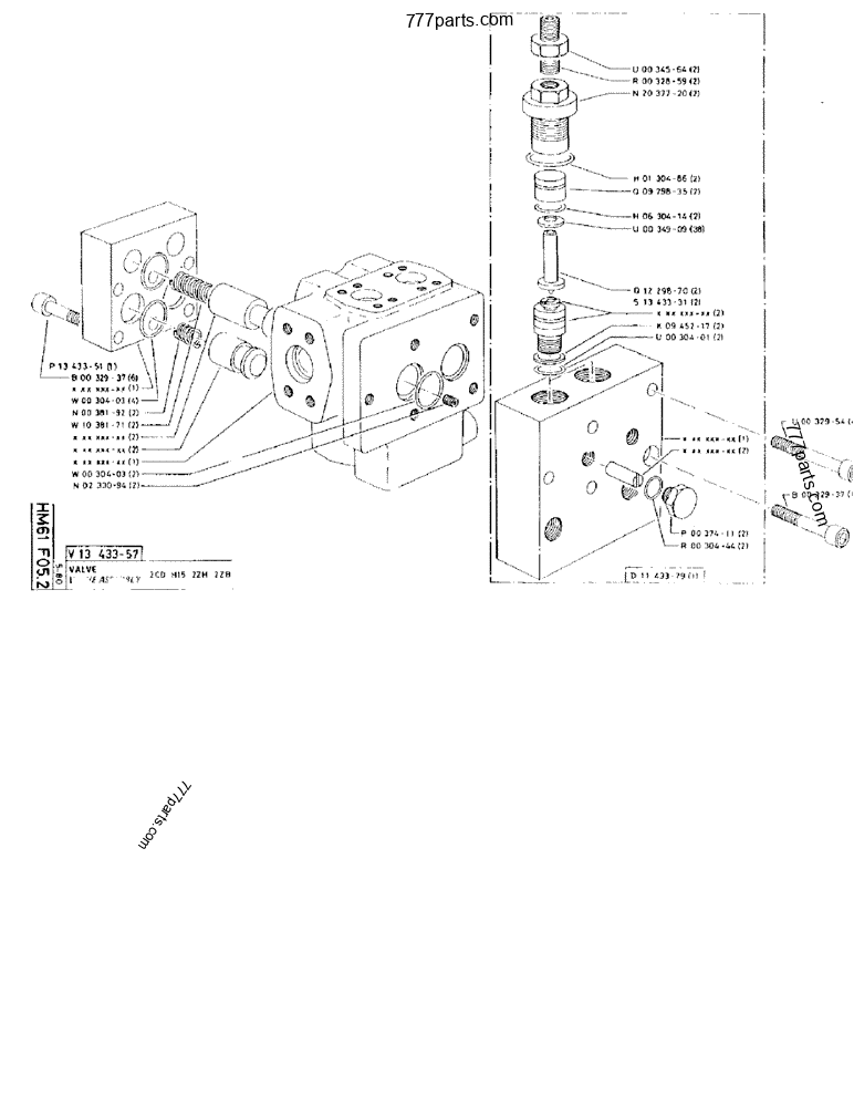 Part diagram VALVE ASSEMBLY 2CD H15 2ZH 2ZB - CRAWLER EXCAVATORS Case 170FG (POCLAIN EXCAVATOR W/ELECTRIC MOTOR (75KW 380V) (1/85-12/92)) | 777parts.com