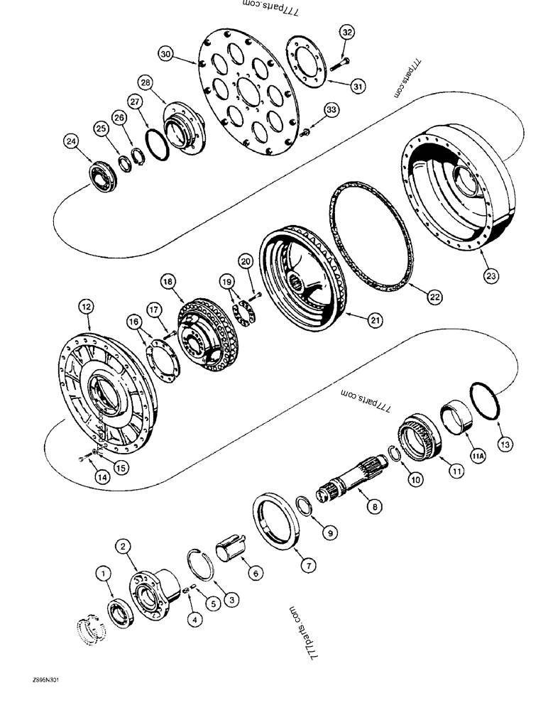 torque-converter-shaft-impeller-and-turbine-crawler-dozers-case