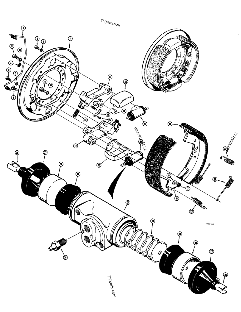 L33036 AND L33037 BRAKE ASSEMBLIES - LOADER BACKHOES Case 680CK