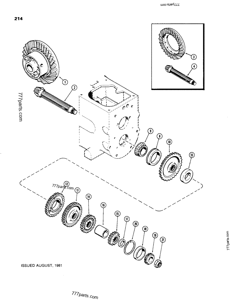 COUNTERSHAFT, TRANSAXLE - LOADER BACKHOES Case 480C (CASE CONSTRUCTION ...