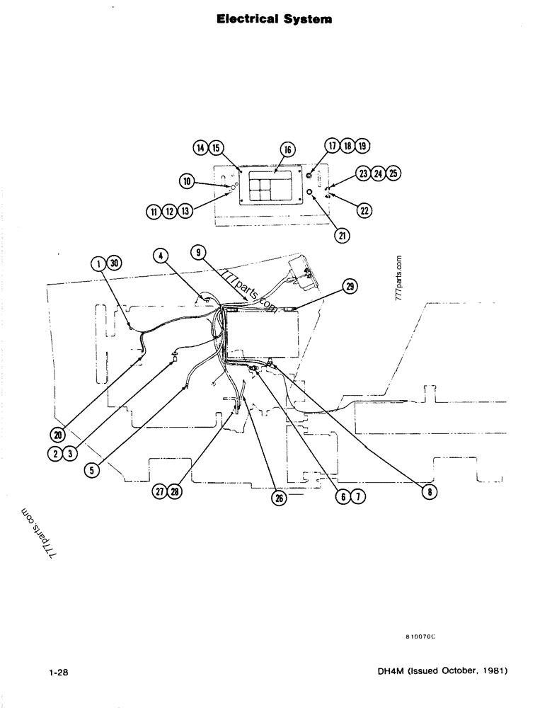 ELECTRICAL SYSTEM TRENCHERSLAYERS Case DH4B (CASE TRENCHER W/2.1L