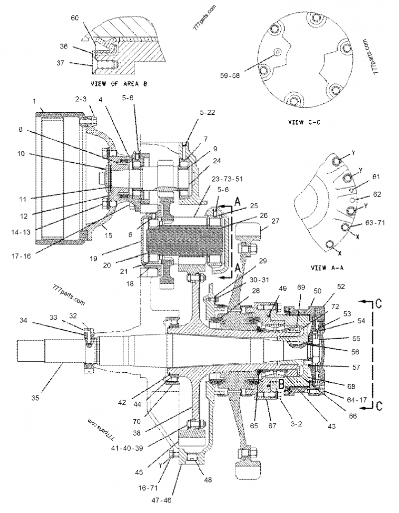 128-8559 DRIVE GP-FINAL - TRACK-TYPE TRACTOR Caterpillar D6G SR