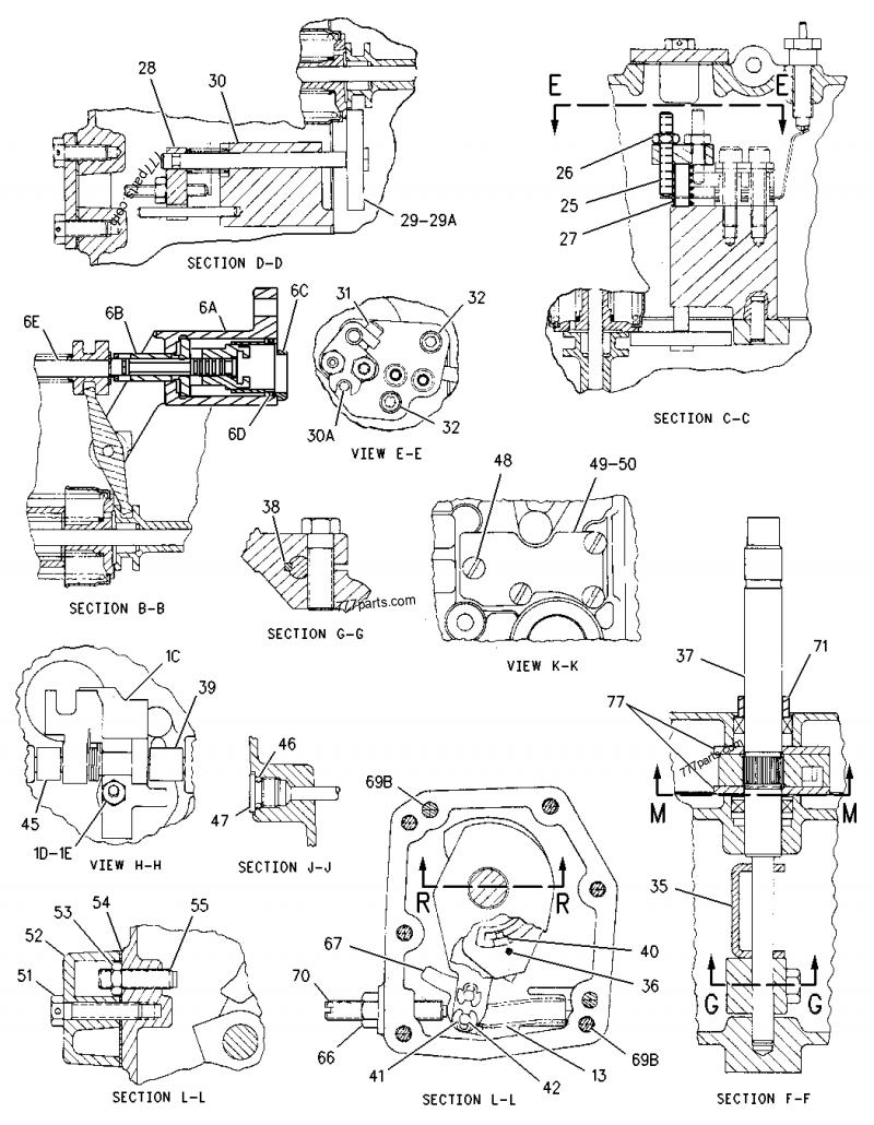 7C-4797 GOVERNOR GP - WHEEL DOZER Caterpillar 824C | 777parts.com