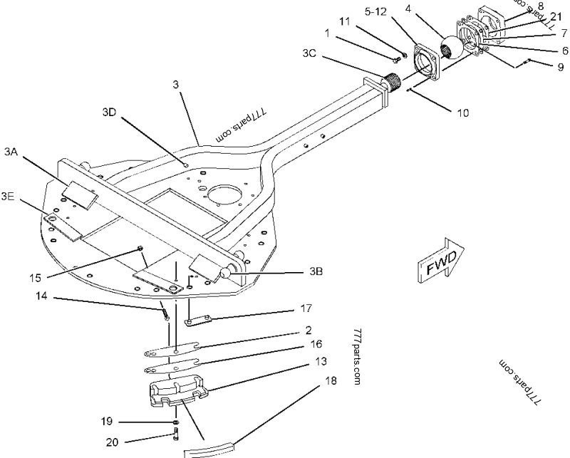 8X-1960 DRAWBAR GP - ENGINE - MACHINE Caterpillar 3306 | 777parts.com