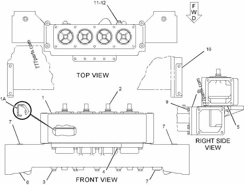 7C-8124 HOUSING & REGULATOR GP -OUTLET - ENGINE - GENERATOR SET ...