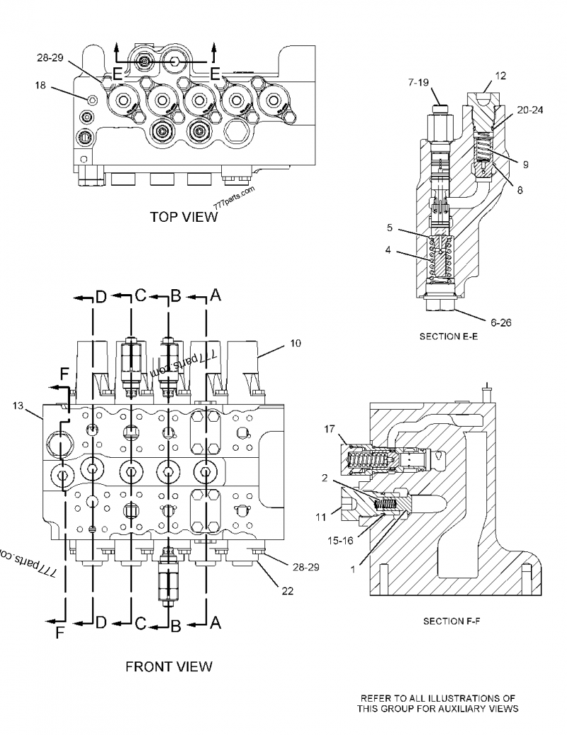 244-8421 VALVE GP-CONTROL -AUXILIARY - Двигатель - машины Caterpillar 3126B  | 777parts.com