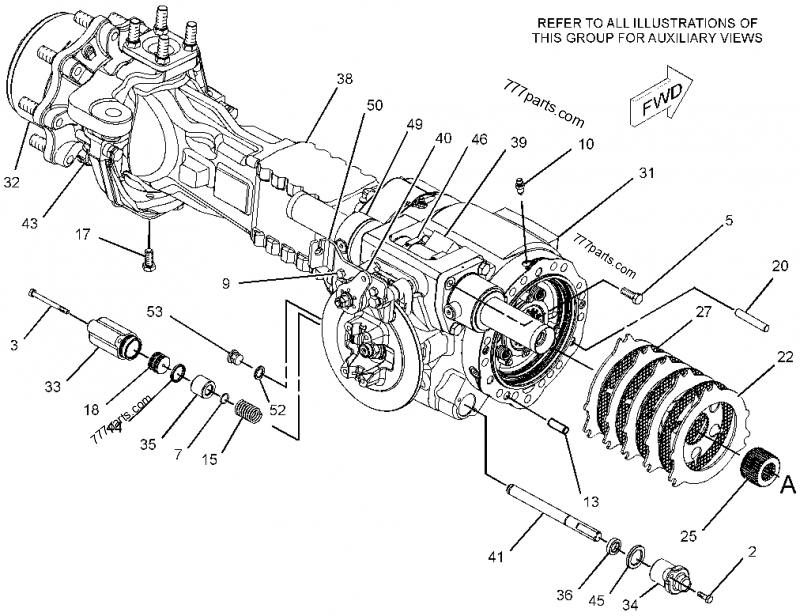 1687440 AXLE GPDRIVE & STEERING FRONT ENGINE MACHINE Caterpillar