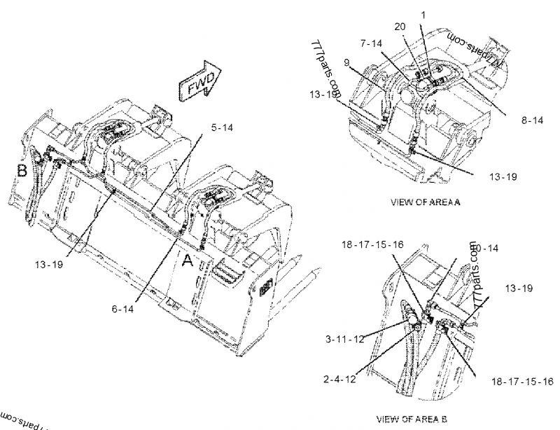 279-5412 LINES GP-BUCKET -INDUSTRIAL - SKID STEER LOADER Caterpillar ...