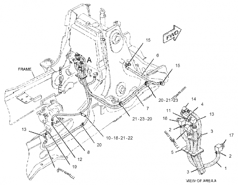 4E-8619 RESERVOIR GP-BRAKE - BACKHOE LOADER Caterpillar 416E | 777parts.com