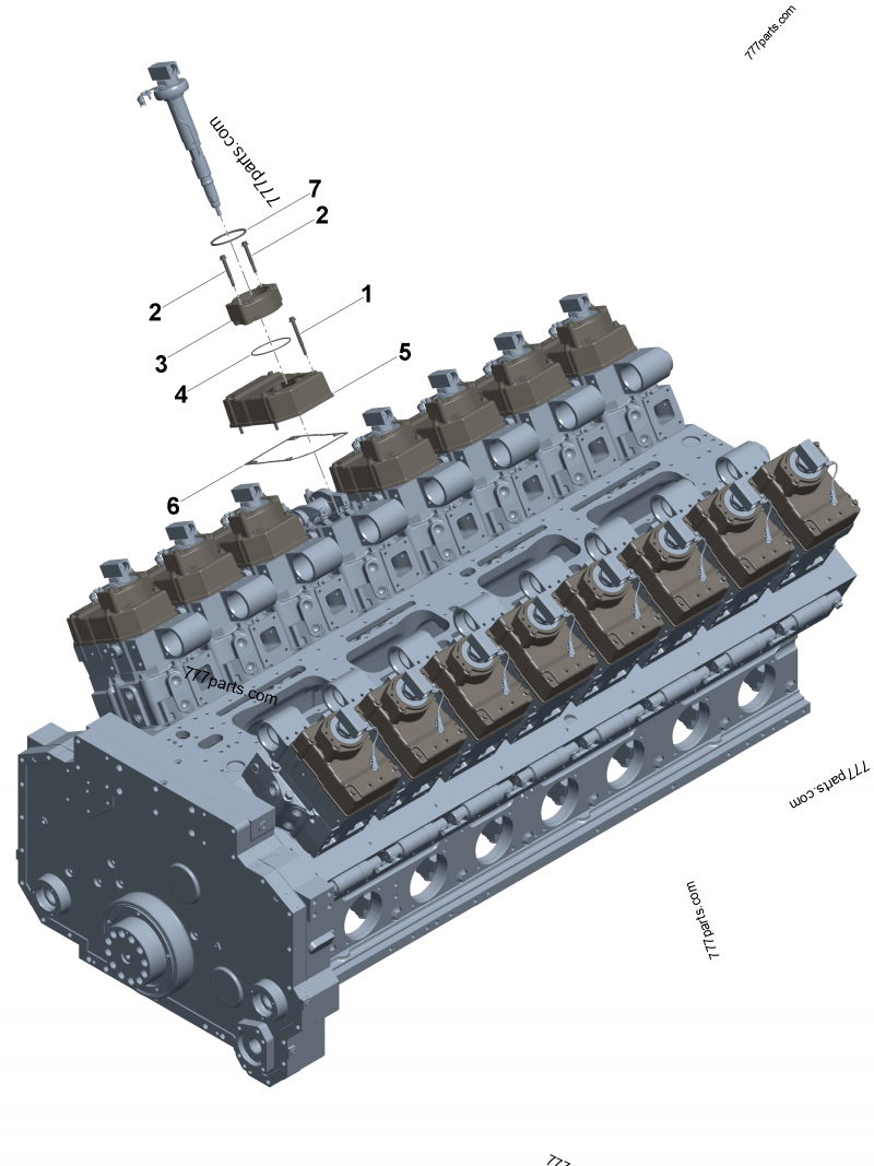 Valve Cover - Engines Cummins QSK50 CM2350 K108 (D283043CG05