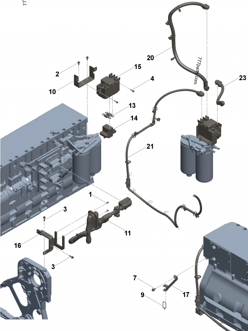 Electronic Control Module Wiring Harness Engines Cummins L9 CM2670
