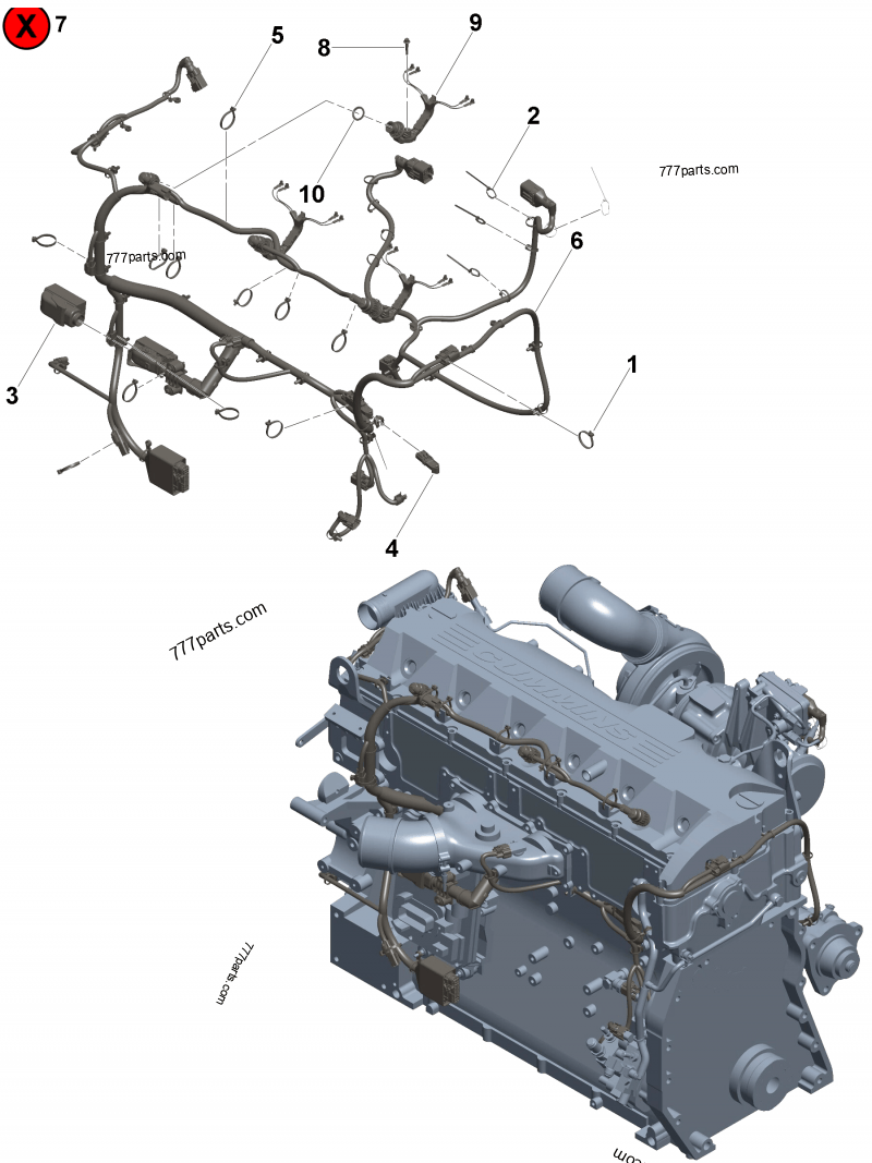 Electronic Control Module Wiring Harness - Engines Cummins