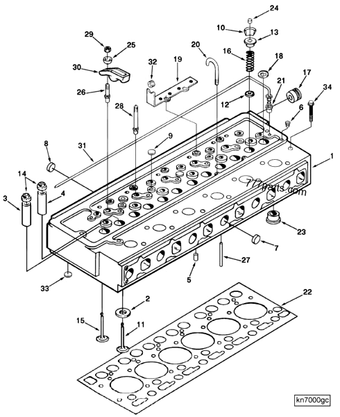 Cylinder Head - Engines Cummins 6A3.4 (D471011PX02) | 777parts.com