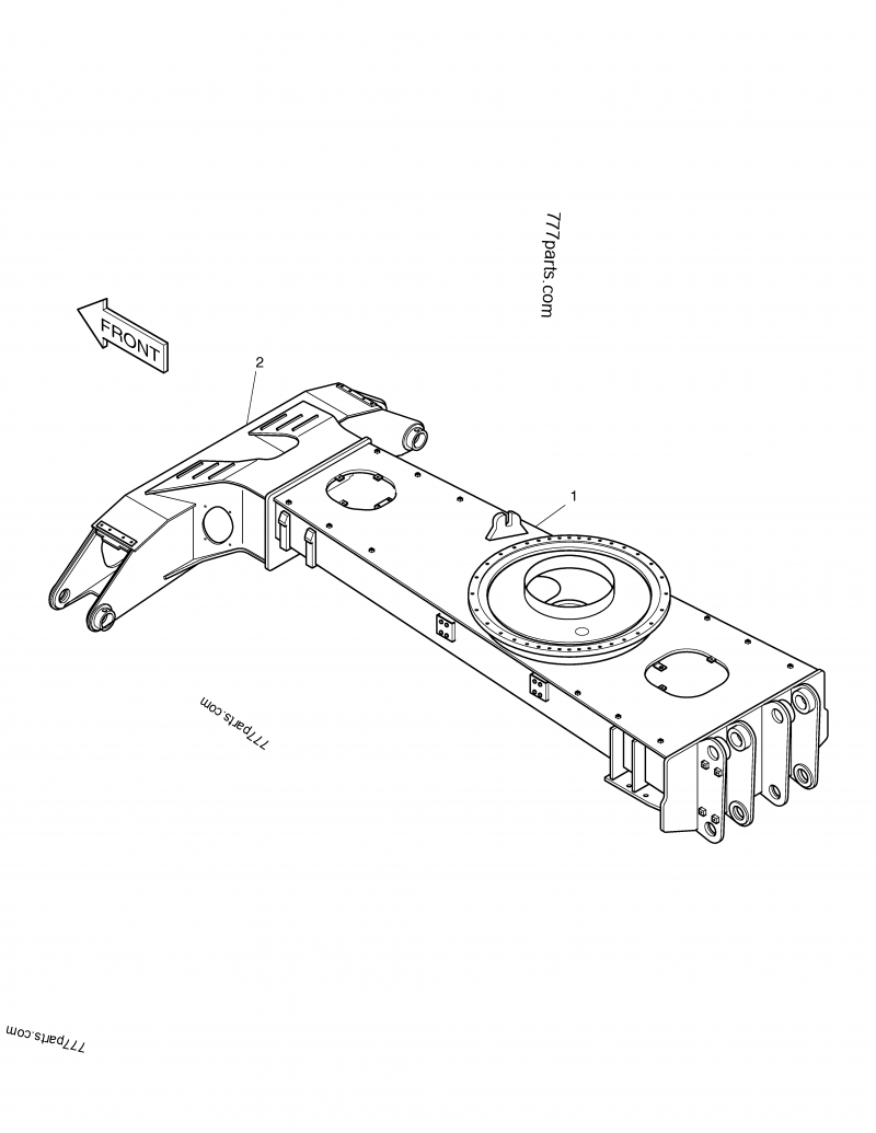 CHASSIS FRAME - WHEEL EXCAVATOR Doosan SOLAR 180W-V | 777parts.com