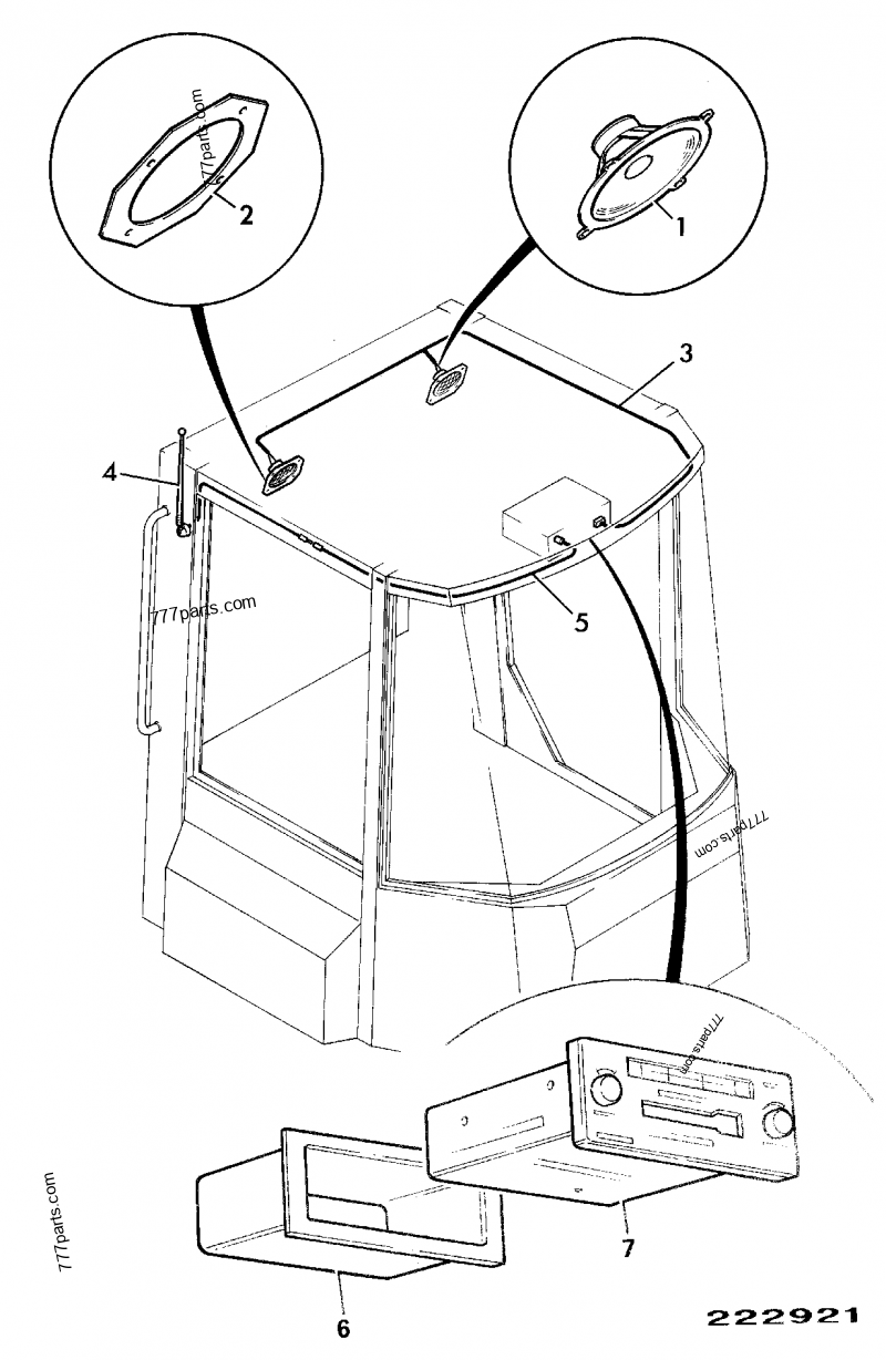 RADIO INSTALLATION, 24 VOLT - AGRICULTURAL JCB 436 (WHEELED