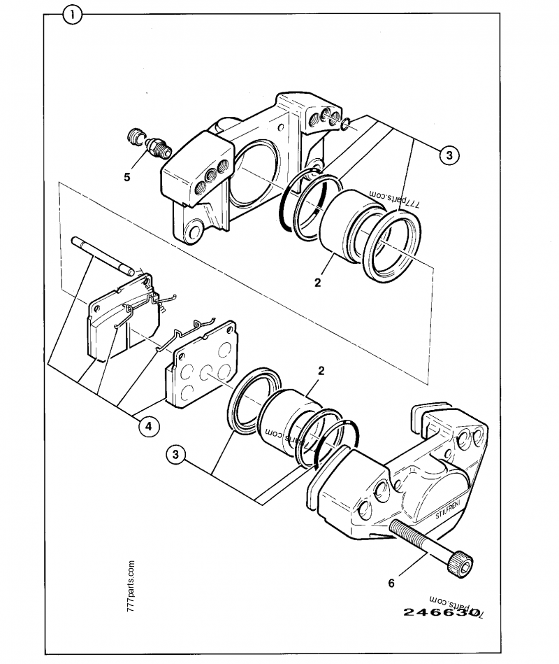 BRAKE CALIPER - CONSTRUCTION JCB 411B ZX (ARTICULATED