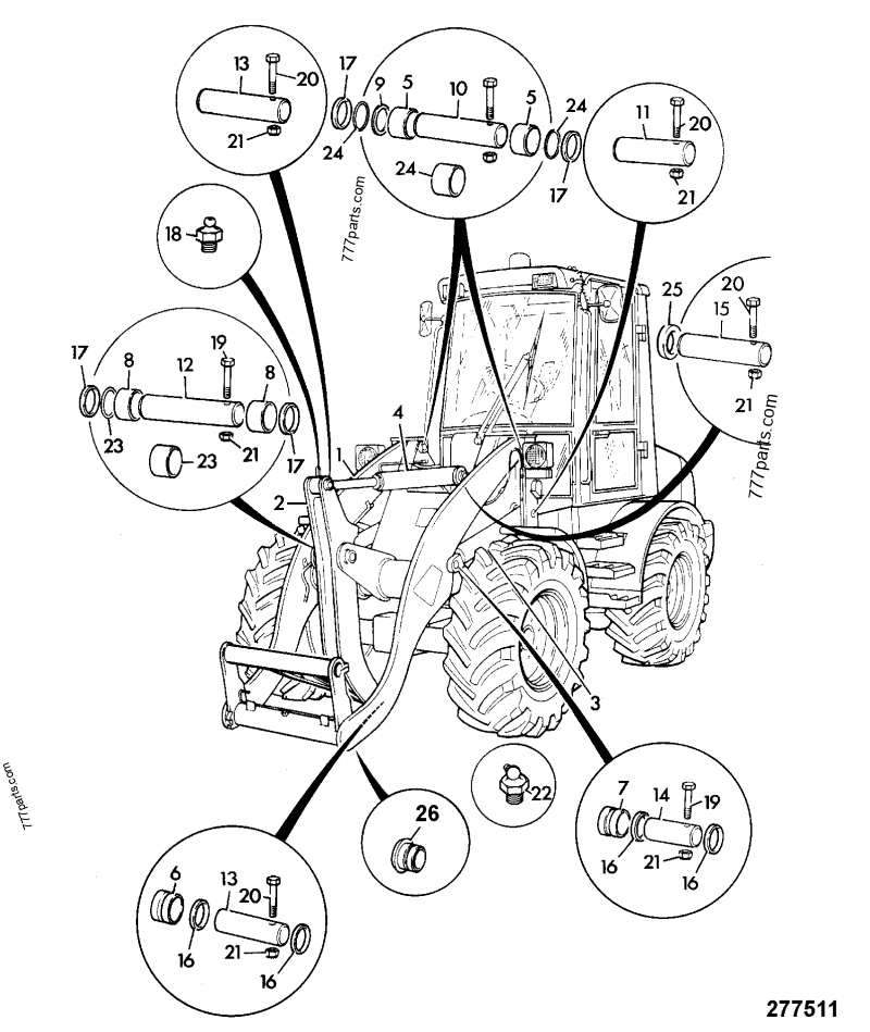 tol BRAKE, SYSTEM, TWIN PEDAL - CONSTRUCTION JCB 411B ZX