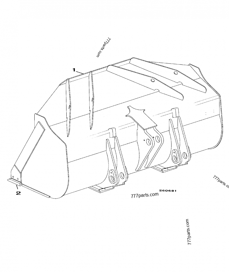 SHOVEL, 2.8 CU.M., Z BAR CONSTRUCTION JCB 456e (ARTICULATED WHEELED
