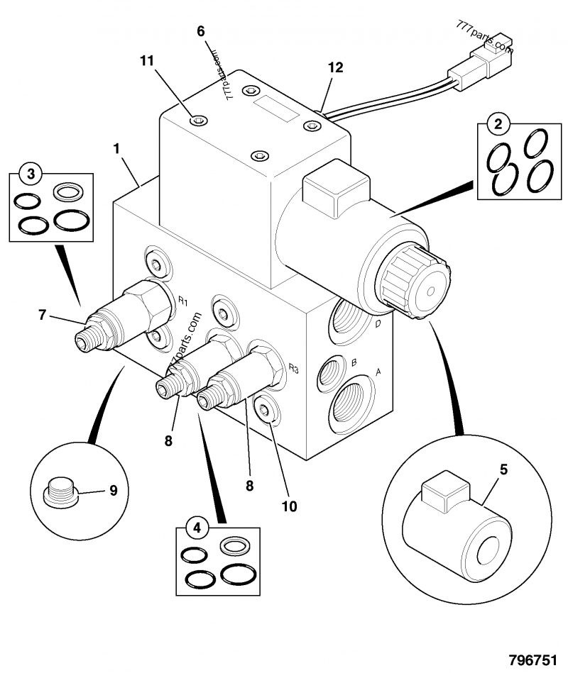 シークエンス4　セット VALVE ASSEMBLY, 25/221741 REV.FAN - AGRICULTURAL JCB 456e