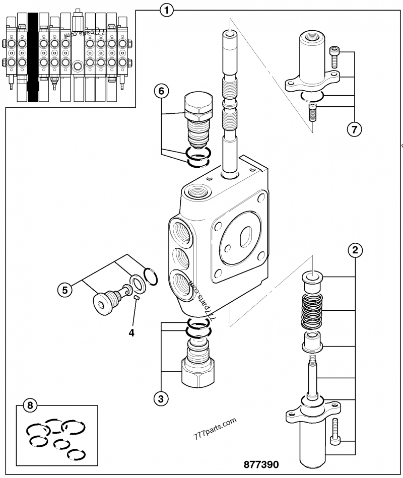 BUCKET, SECTION - CONSTRUCTION JCB 8025ZTS (PARTS CATALOGUE, 8025/30/35 ...