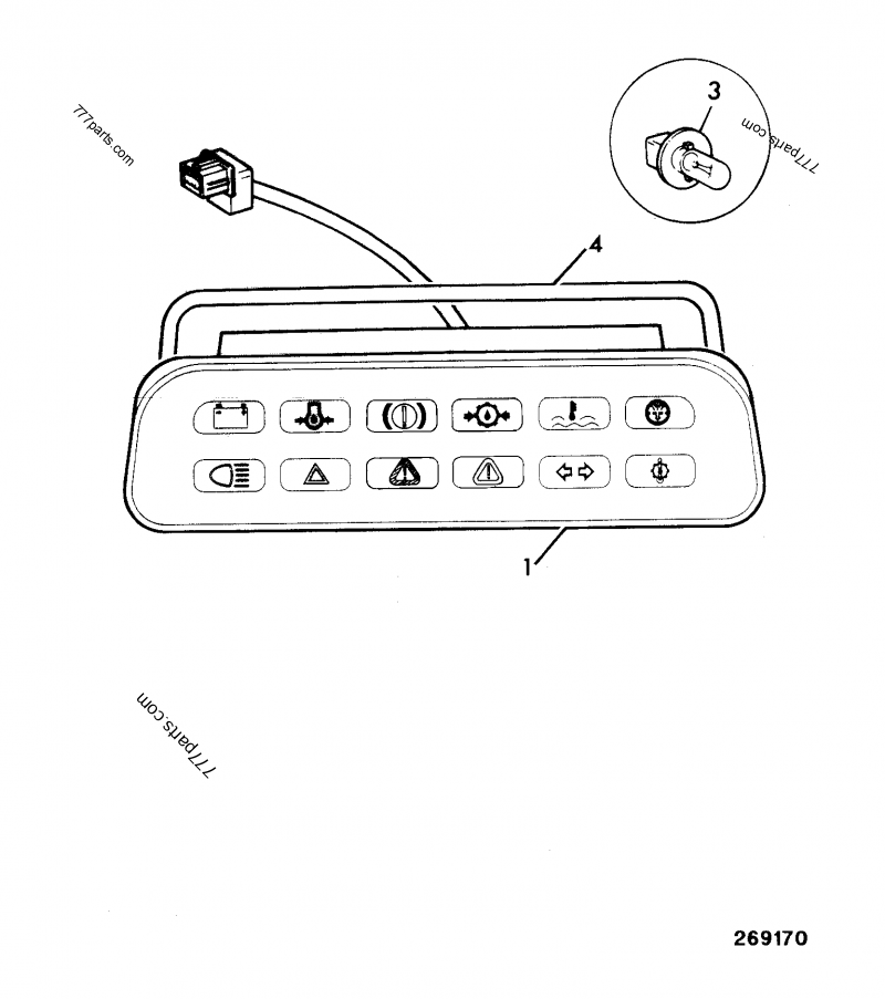WARNING LIGHT, CLUSTER - JCB INDIA JCB 411ZX (ARTICULATED