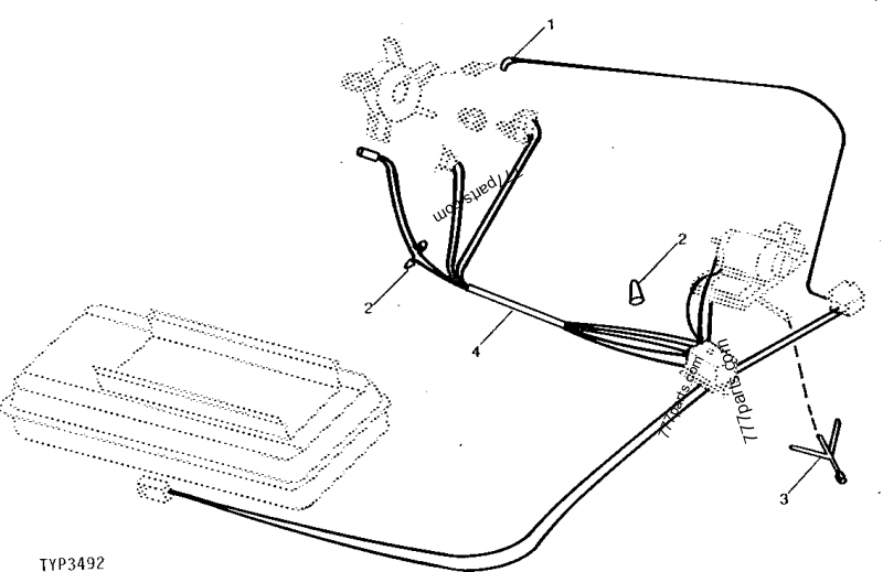 ELECTRICAL WIRING (SERIAL NUMBER 001001- ) [D07] - HEATER, SPACE John Deere  A90 - HEATER, SPACE (A50, A90, A150, P150 and A350 Portable Space Heaters)  | 777parts.com