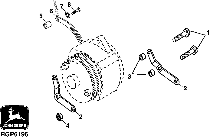 CODE 6212 ALTERNATOR BRACKETS [6212] - ДВИГАТЕЛЬ, МОРСКОЙ (300.