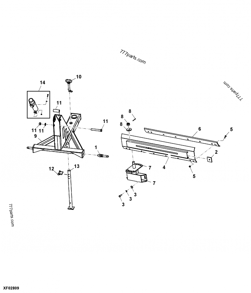 Frame Hitch and RB5060, RB5072, RB5084 and RB5096 Parts List