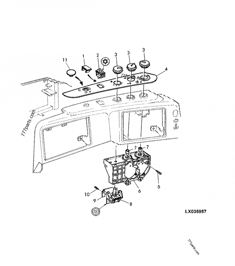 FUSE BOX / SYMBOLS (CAB) - TRACTOR John Deere 6410 - TRACTOR - 6110, 6210,  6310 and 6410 Tractors (North American Edition) ELECTRICAL COMPONENTS FUSE  BOX / SYMBOLS (CAB)