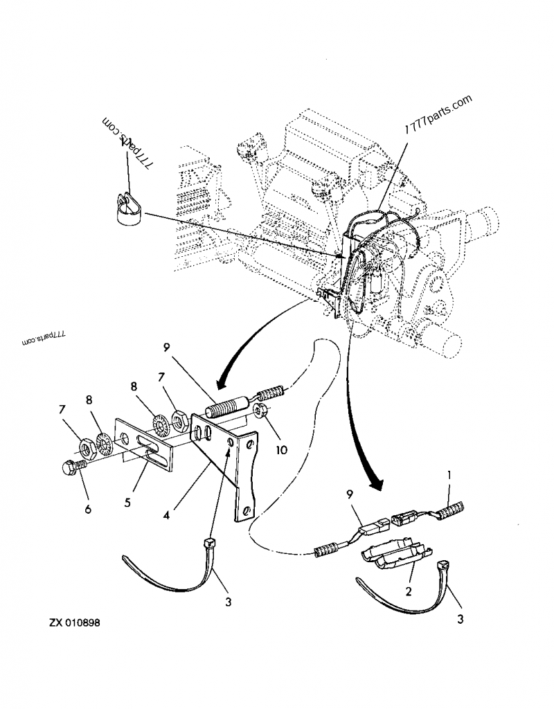CUTTERHEAD WIRING HARNESS, DEUTSCH CONNECTORS - HARVESTER