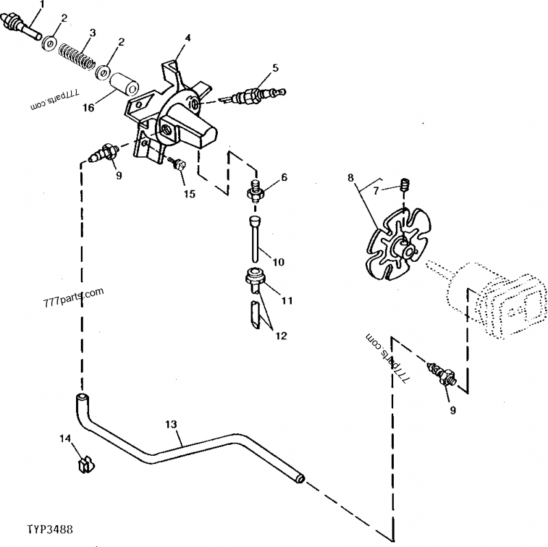 NOZZLE, HOUSING, AIR LINE AND FAN (SERIAL NO. 405106- ) [B19] - HEATER,  SPACE John Deere A90 - HEATER, SPACE (A50, A90, A150, P150 and A350  Portable Space Heaters) | 777parts.com