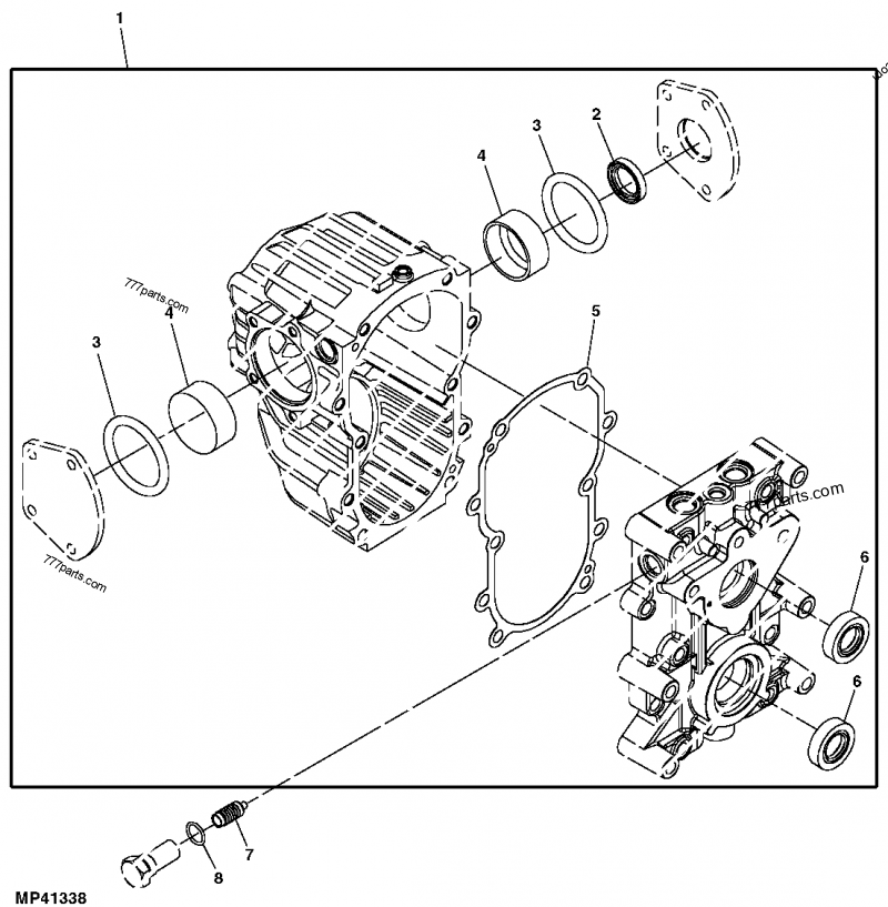 John Deere 3038E Compact Utility Tractor Parts Catalog JD PC9799