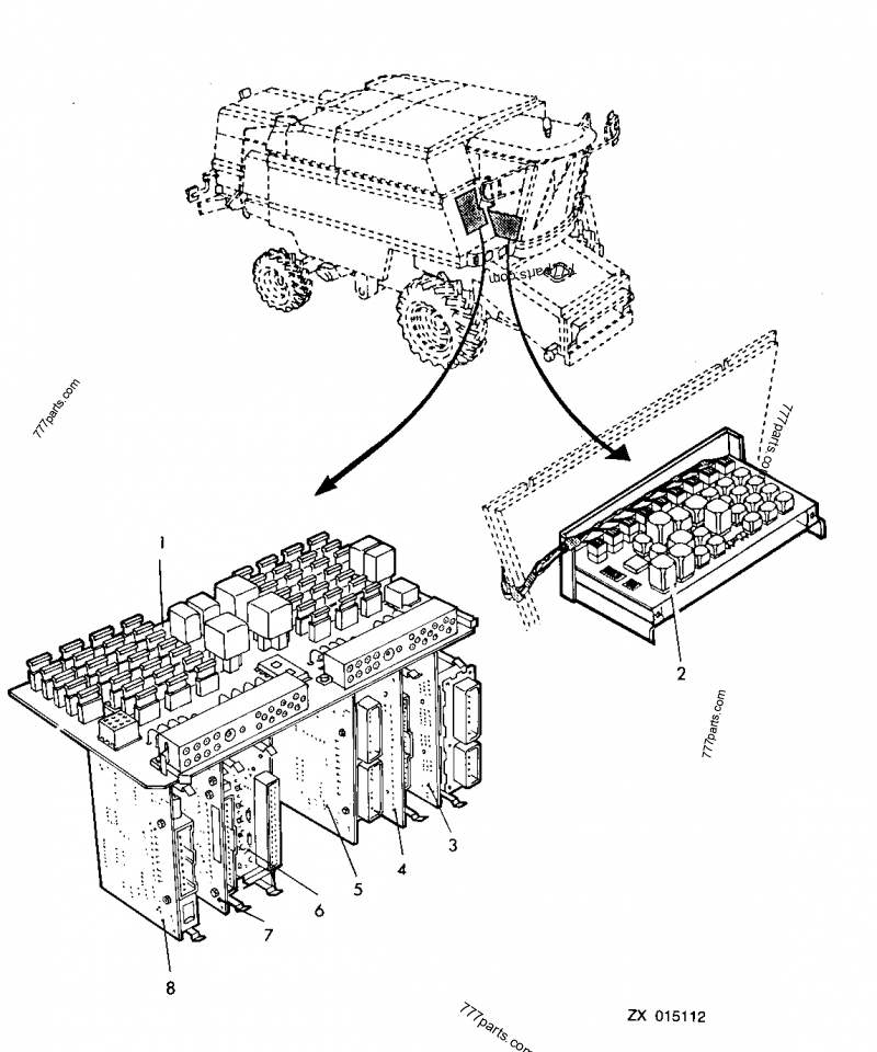 ELECTRONIC BOARDS - COMBINE John Deere 2264 - COMBINE (2264, 2266