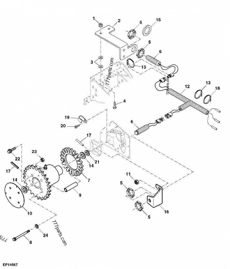 SLIP CLUTCH ALERT BUNDLE - BALER, ROUND John Deere 568 - BALER