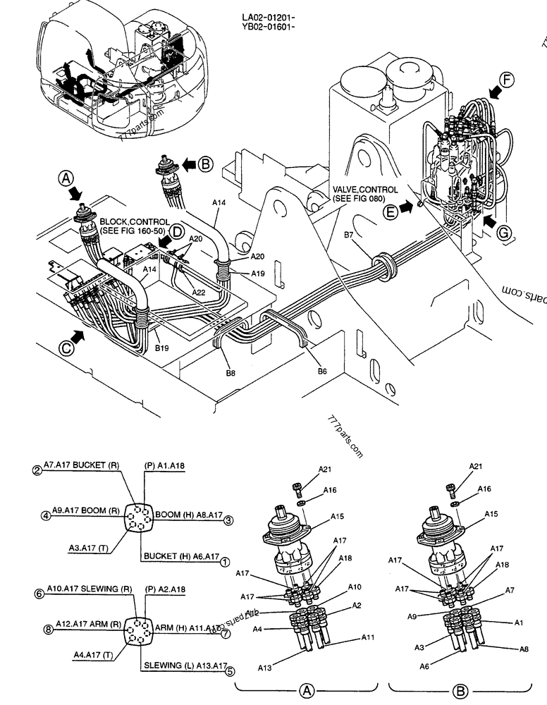 (02-045[01]) - CONTROL LINES, REMOTE, P/N YB68H00001F1 - CRAWLER ...