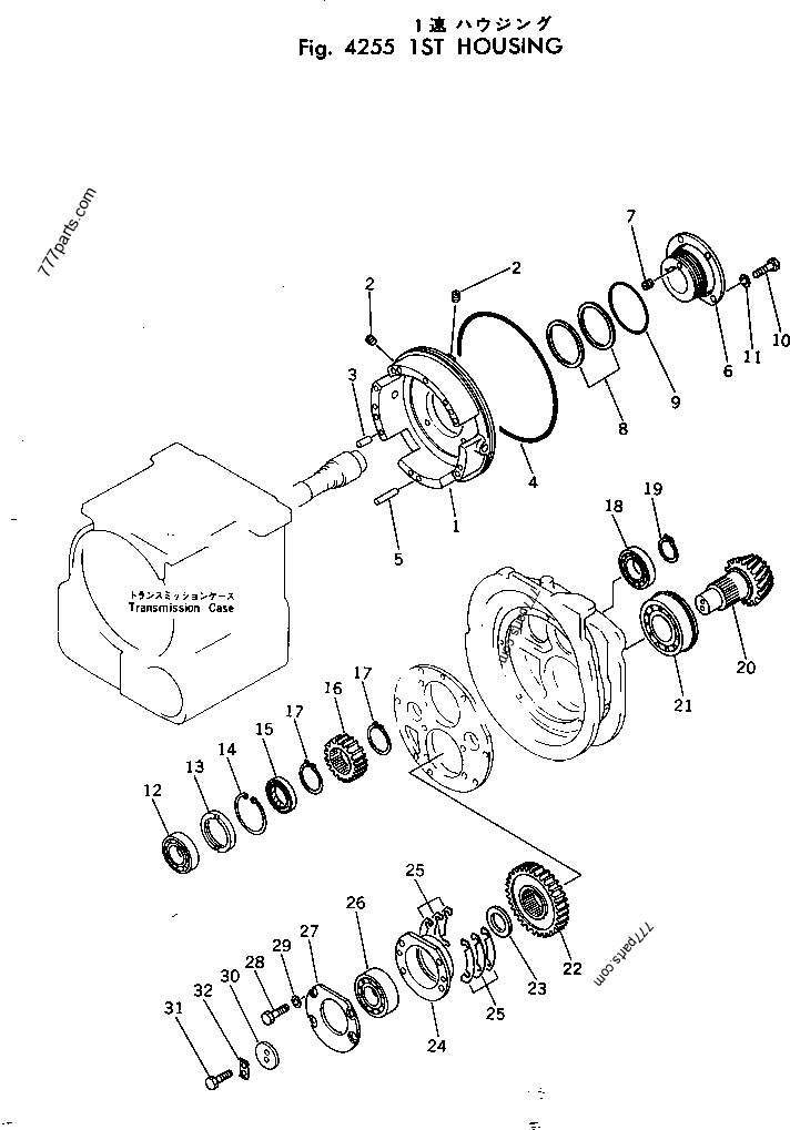 TRANSMISSION (1ST HOUSING) - Bulldozer Komatsu D31A-17 | 777parts.com