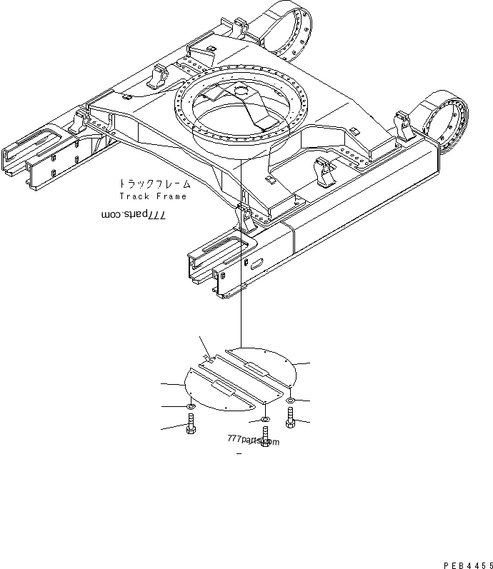 TRACK FRAME UNDER COVER - Hydraulic Excavator Komatsu PC800-6-AW