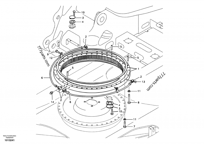 Swing system Excavators Volvo EC210B