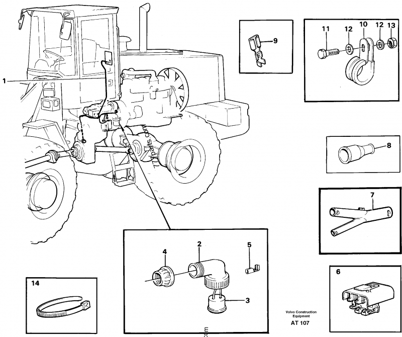 Cable harness, transmission - Wheel Loaders Volvo L90C | 777parts.com