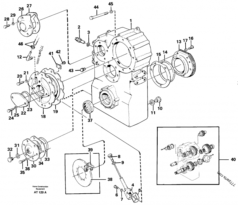 Dropbox housing and cover - Wheel Loaders Volvo L90C | 777parts.com