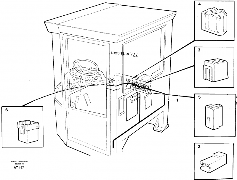 Cable harnesses, cab - Wheel Loaders Volvo L90C | 777parts.com