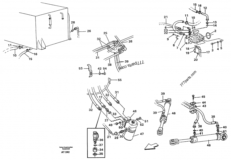 Steering system - Wheel Loaders Volvo L90C | 777parts.com