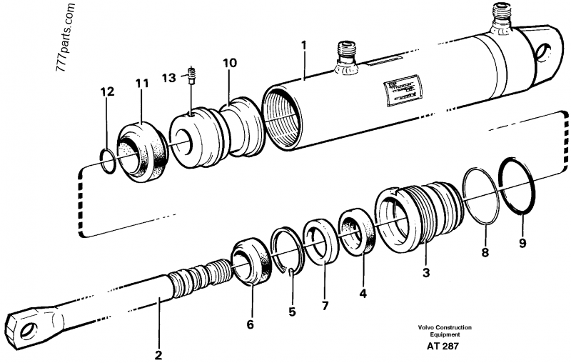 Hydraulic cylinder - Wheel Loaders Volvo L90C | 777parts.com
