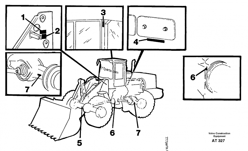 Product sign plate - Wheel Loaders Volvo L90C | 777parts.com