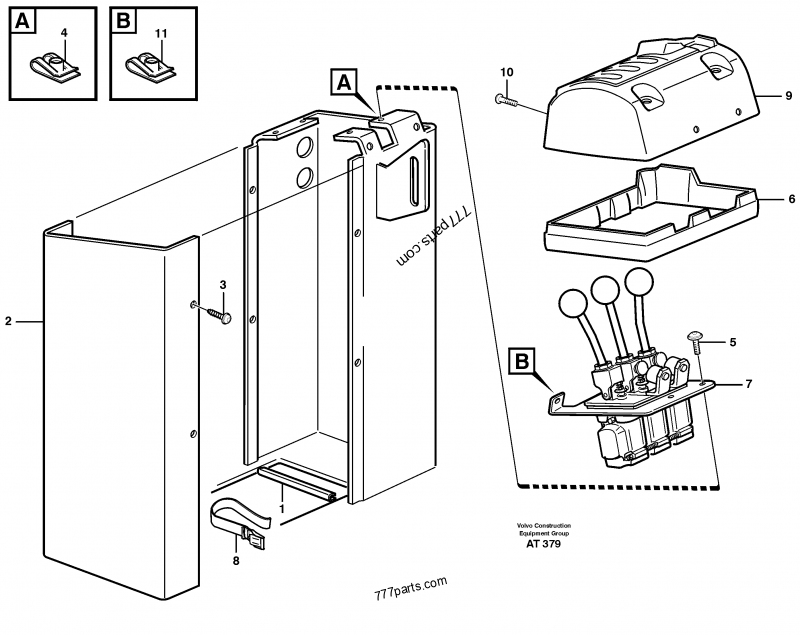 Servo valve with fitting parts - Wheel Loaders Volvo L90C | 777parts.com