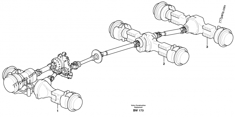 Planet axels - Articulated Haulers Volvo A30D | 777parts.com