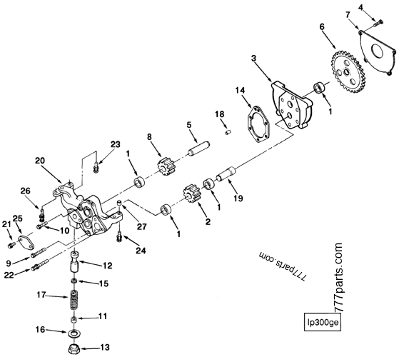 3022723 Lubricating oil pump - Cummins spare part | 777parts.com 