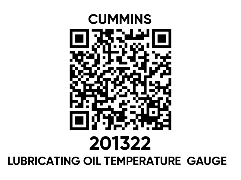 201322 Lubricating oil temperature gauge Cummins spare part